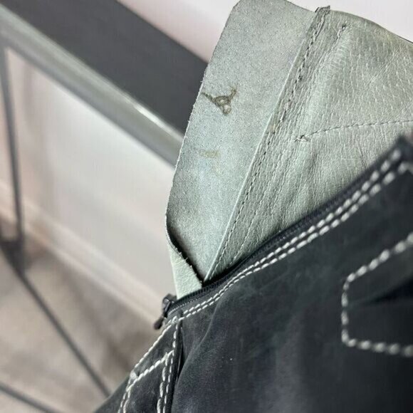 Josef Seibel Women’s Size 38 Spirit of Nature Dark Grey Leather Moto Style Boot - Picture 15 of 15